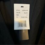 Violets & Roses Dress Midi Black Casual Cocktail Tie Waist Textured Neutral Size 6 Photo 9