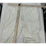 Cable & Gauge Sequin Pants Party Sparkle White Trousers XL #1176 Photo 8