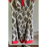 Robbie Bee  Signature Gray White Coral Geometric Poly‎ Blend Knit Dress size 8 Photo 2