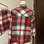 Colsie 2 Piece Plaid Pajama Set Red Green NWT Size L Photo 3