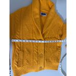 Pilcro Anthropologie Mustard Yellow Mango Soft Cable Knit Cardigan Sweater XS Photo 4