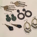 Lot Of 5 Costume Earrings Pierced Variety! Vintage Photo 1