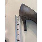Stuart Weitzman slate gray silver shimmer evening heels pumps size 6 Photo 10