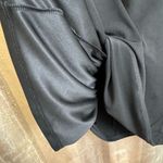 EXPRESS  Black Mesh V Neck Long Sleeve Stretchy Mini Dress Large Photo 4