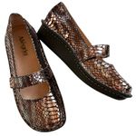 Alegria EUC  Leather Mary Janes Metallic Size 9 Photo 0