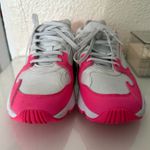Adidas  Women's Original Falcon Sneaker, Shock Pink/Solar Yellow/White size 6 Photo 3