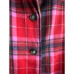 Old Navy NWT Soft-Brushed Overcoat Red Tartan size XL Photo 8