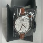 Robert Lee Morris RLM Women's Brown Leather Strap Watch NIB Water Resistant Photo 3