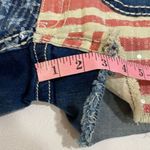 Knox Rose American Flag Sequin Denim Shorts Women’s Size 2/26 Mid Rise Distresse Photo 4