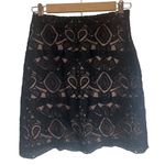 Anthropologie  Kachel Black Lace Mini Skirt Sz. 6 Photo 0