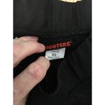 Hooters B36 #10 Super Sexy Rare  Girl Worn Uniform Shorts Black Stretchy Size Xs Photo 3