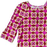 💙💖 Marni Geometric Print Viscose 3/4 Sleeve Blouse IT 44 Pink Size 8 Photo 0