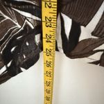 Chico's Chico’s Linen Tropical Brown Black White Pockets Buttoned Beachy jacket Large Photo 4