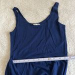 Reformation Kaila Knit Wrap Dress Scoop Neck Navy Blue Size S Photo 4