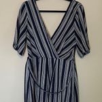 Altar'd State  Navy and White Striped Romper Photo 0