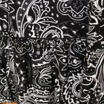 kim rogers Large Black & White Beaded Maxi Skirt Photo 4