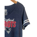 New England Patriots T Shirt Womens XXL Blue V Neck NFL Team Apparel Football Photo 2