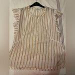 Apiece Apart Apeice Apart New York Cream and Pink Striped Shirt Photo 0
