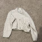 Endless Rose  Cream Cable Knit Jacket Photo 0