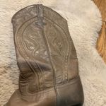 Dan Post  Cowboy Boots Size 8 A Narrow Gray Leather Western Heeled Stitched Top Photo 2