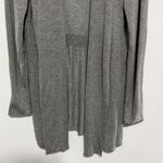 Joan Vass  Open Front Cardigan Light Grey EUC Photo 3