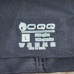 OQQ Ruched Long Sleeve Fitted Top Black Large Photo 1