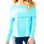 Lilly Pulitzer Belinda Pullover Top Turquoise Blue Size XXS Photo 0