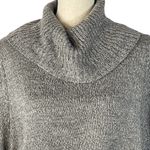 Karen Scott  1X-Large Knit Sweater Cowl Neck Long Sleeve Marled Pullover Gray New Photo 1