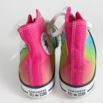 Converse NEW CTAS Hi-Top Sneakers Rainbow Canvas Shoes US Girls Sz 5 Women’s 6.5 Photo 3
