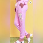 Barbie Graphic Beaded Joggers Pink Size L Photo 1