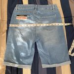 D. Jeans NWT  Women's Blue Stretchy Denim Bermuda Shorts Photo 8