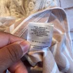 Anthropologie  Postmark knit top lace overlay stripe XS ivory Photo 5