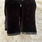 Demonia Crypto-51 Black Ankle Boots Black Velvet + Lace Size 8 Steampunk Goth 4" Photo 7