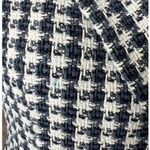 Elie Tahari Ellie Tahari Vintage Woven Houndstooth Double Breasted Blazer Size S Navy White Photo 10