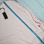 JOES Collection Womens Pink Lace Up Sleeve‎ Crew Neck Sweatshirt Size S Photo 7