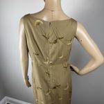 BUSHWACKER Sz 8 Brown Floral Linen Rayon Maxi Sheath Dress Sleeveless USA Photo 5