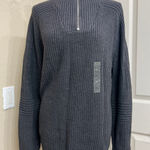 International concepts INC gray half zip sweater size L Photo 0