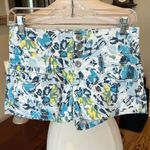 Almost Famous White Denim Floral Shorts Photo 5
