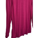 Adrianna Papell New Womens M V Neck Long Sleeve Textured Tunic Burgundy Glow Photo 10