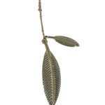 House of Harlow  1960 Gold Leaf Pendant Necklace Photo 2