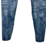 American Eagle  SZ 0 X-Long Jeggings Jeans Low-Rise Chewed Hems Whiskered Stretch Photo 6