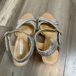 Diane Von Furstenberg  Braided Heeled Sandals Women's Silver Size 9.5 Photo 1