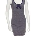 NWOT Vena Cava Knit Dress Women XS Body Con High Fashion Navy Blue, Black & Grey Blue Photo 2