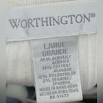 Worthington - Black and White Button-Up Cardigan Size L Photo 5