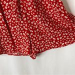 ASOS 3/$30 Design | Red White Floral V-Neck Viscose Romper 4 Photo 2