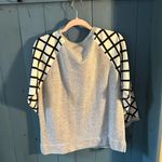 J.Crew Crew Neck Printed Sleeve Sweater Size Large Photo 1