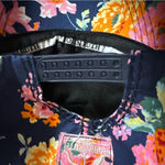 Robin Ruth  Navy Blue Quilted Floral Print Club Cancun Baseball Hat Photo 10