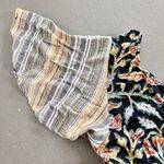 Free People Under the Sun Tunic Top Mini Dress Size Small Floral Striped Photo 7