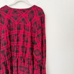 Torrid [] Disney Red Black Mickey Mouse Tartan Plaid Button Front Shirt Dress 5X Photo 8