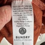 Sundry  Pima Cotton Top, Size 1 - Small. ‎ Flattering Arms.  Brand New Condition. Photo 4